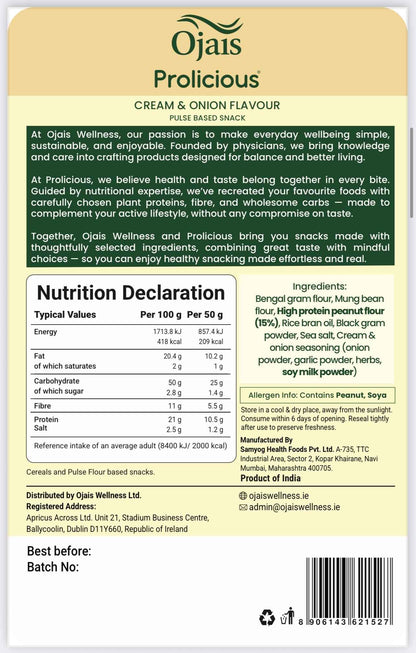 PROTEIN SAVOURY THINS - GLUTEN FREE - 6 PACKETS ( 3 X CREAM & ONION, 3 X PERI PERI )