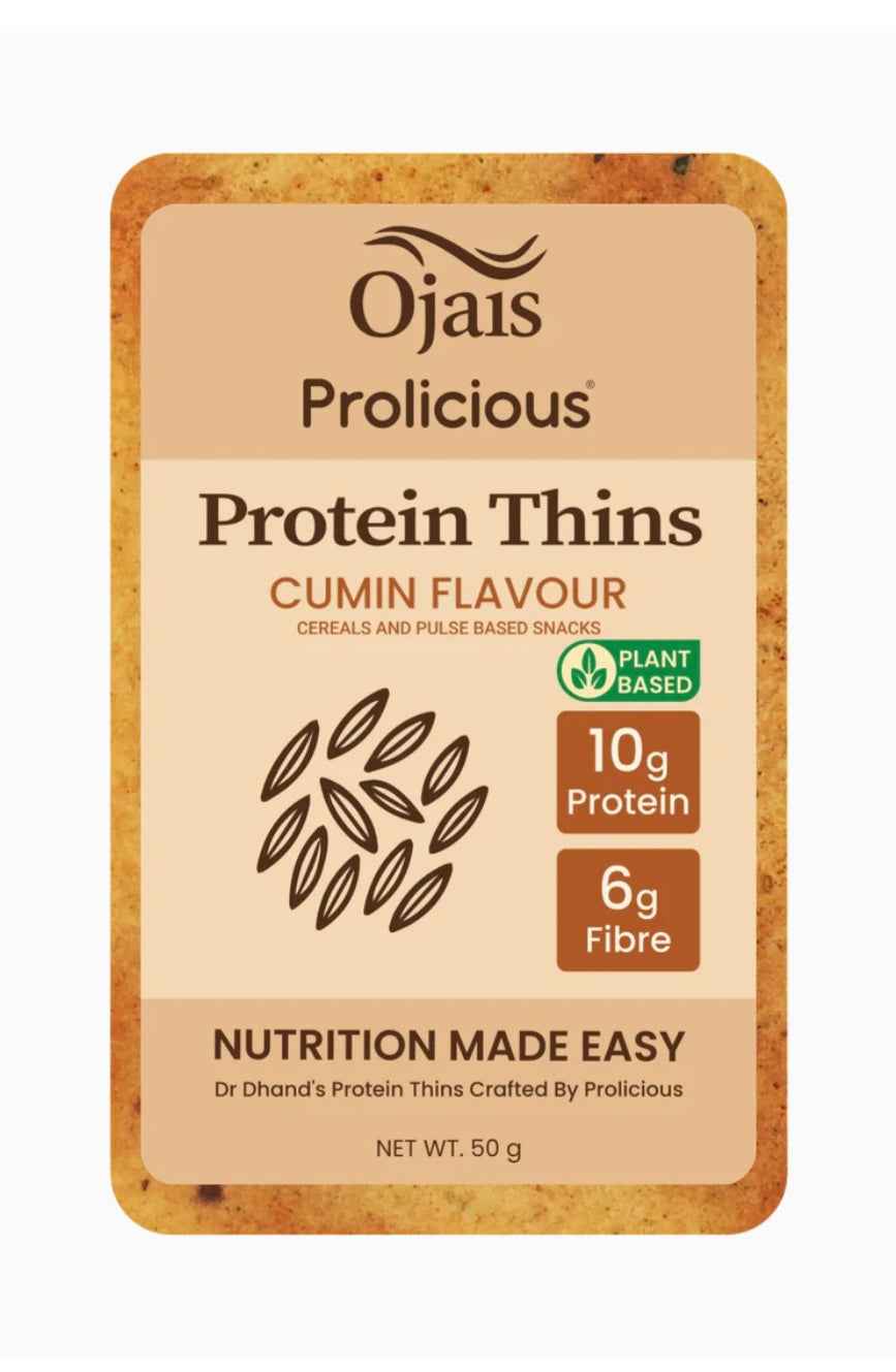 PROTEIN SAVOURY THINS - MIXED FLAVORS -6 packets ( 2 x Garlic & Herb, 2 x Tangy Tomato, 1 x Cumin seed, 1 x Fenugreek )