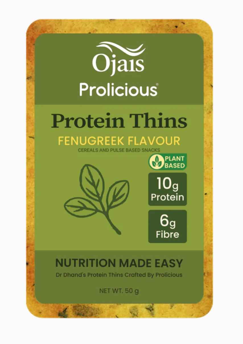 PROTEIN SAVOURY THINS - MIXED FLAVORS -6 packets ( 2 x Garlic & Herb, 2 x Tangy Tomato, 1 x Cumin seed, 1 x Fenugreek )