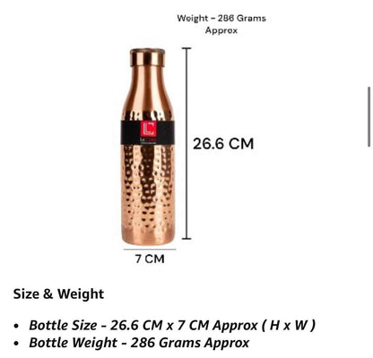 100% Pure Copper Water Bottle