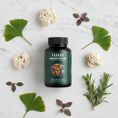 MindFocus ingredients flat lay